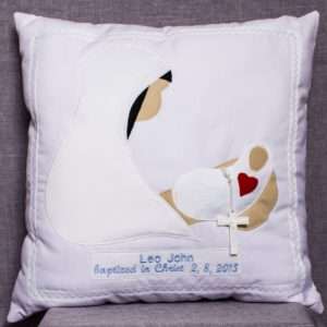 Boy Baptism Pillow