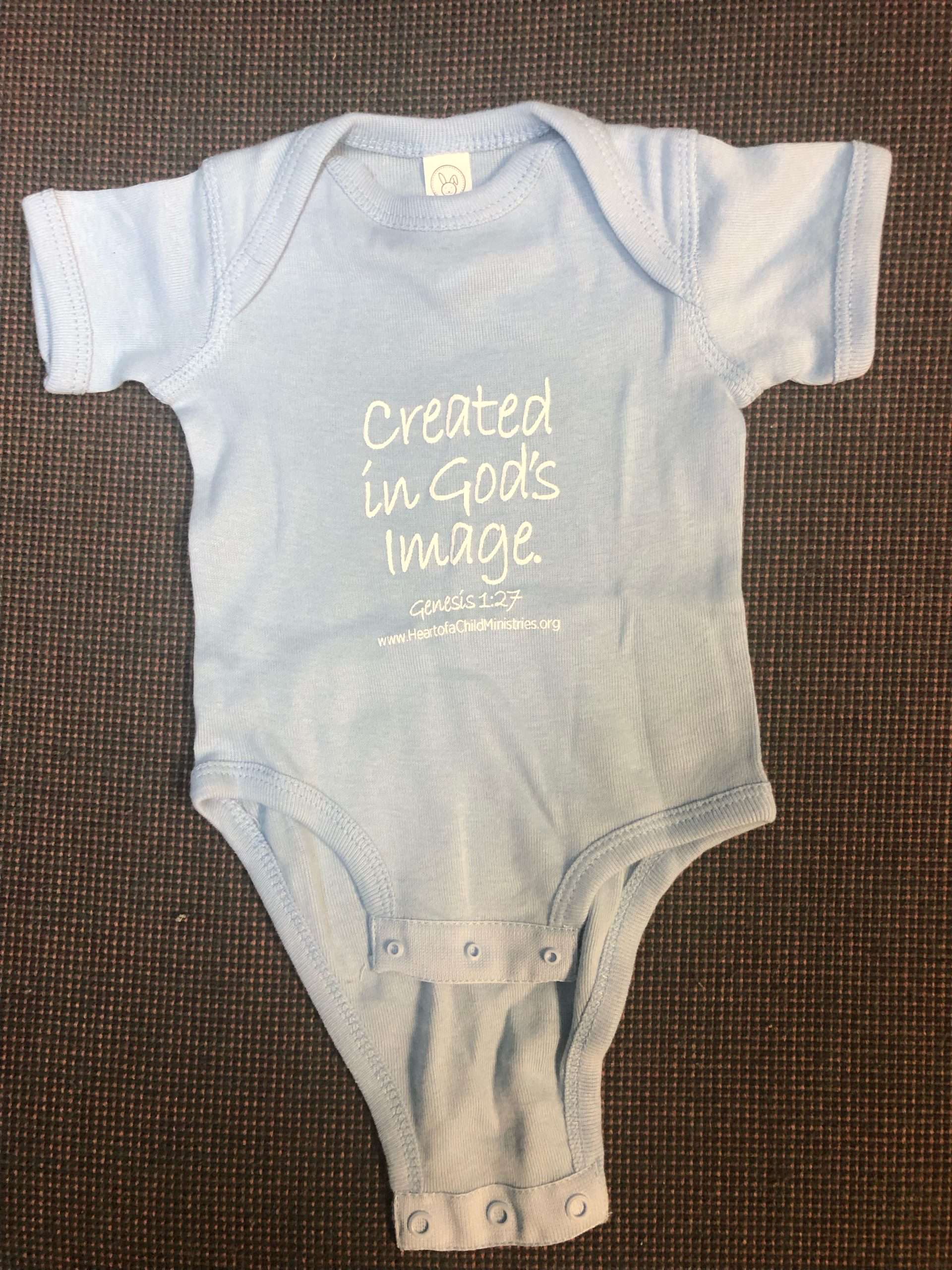 "Created in God's Image" - Onesie - Image 2